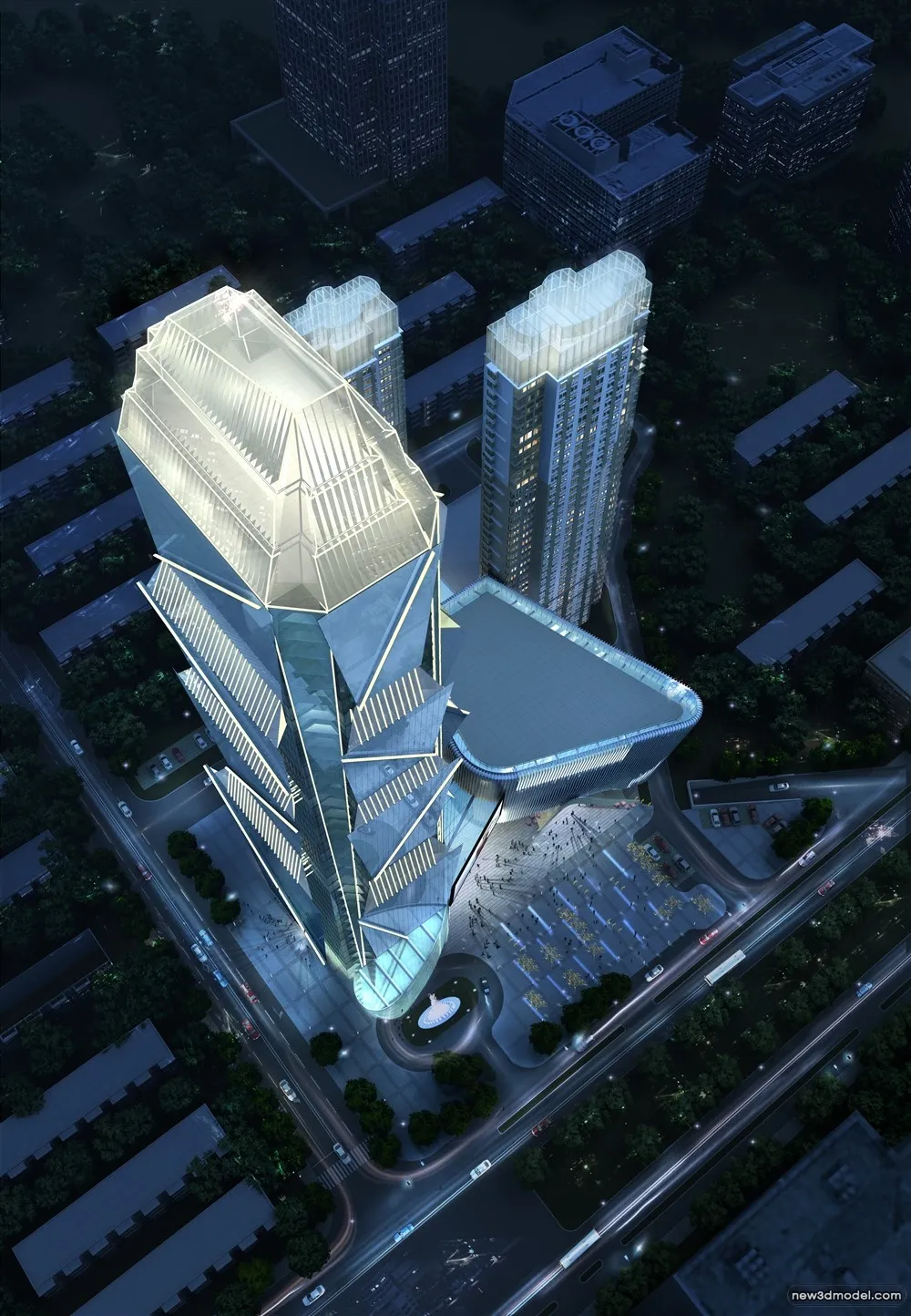 3D Models of Commercial Building - Exterior 3D Scenes - 565