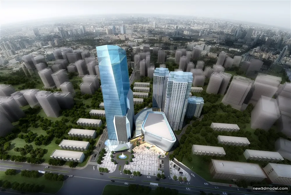 3D Models of Commercial Building - Exterior 3D Scenes - 566