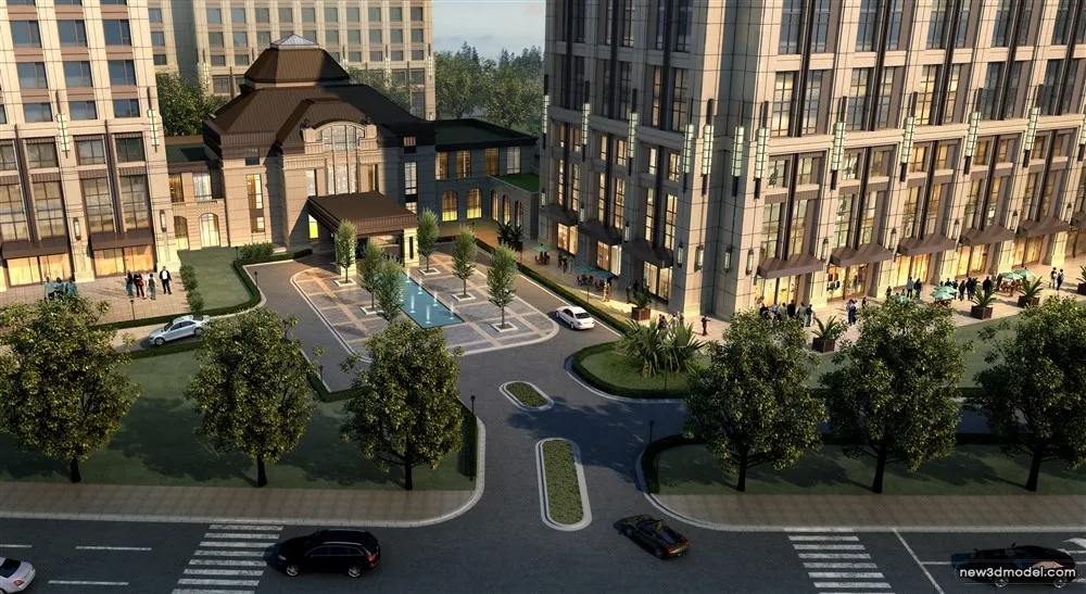 3D Models of Commercial Building - Exterior 3D Scenes - 570