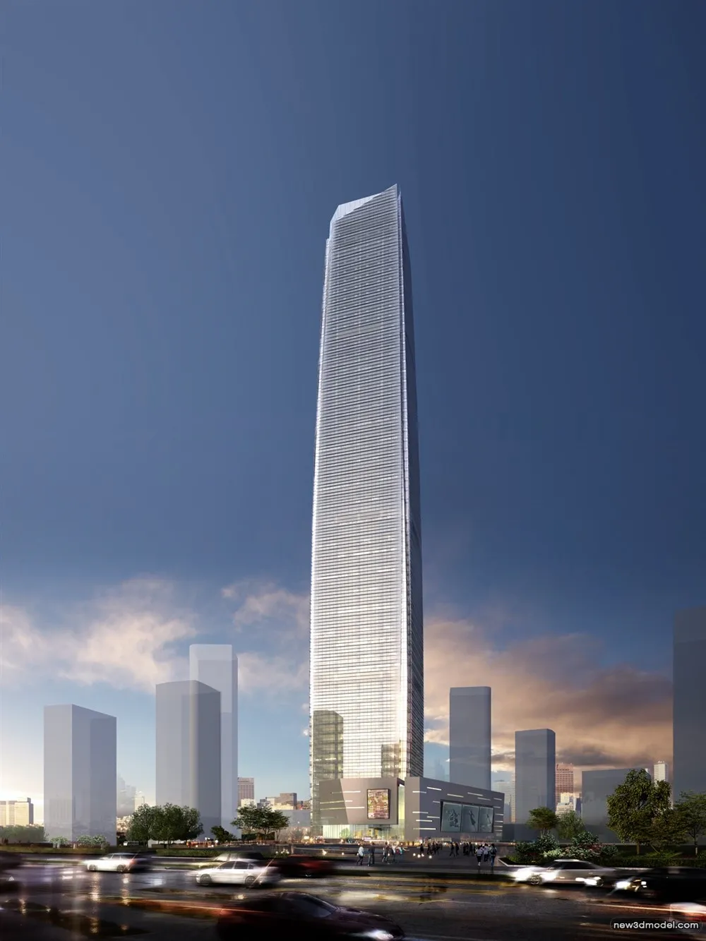 3D Models of Commercial Building - Exterior 3D Scenes - 571