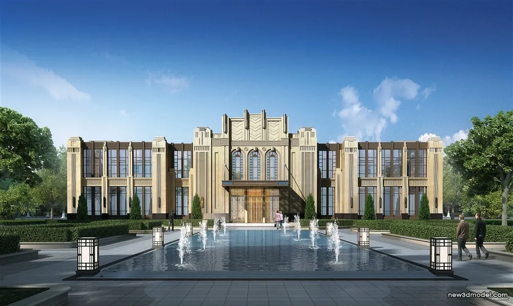 3D Models of Commercial Building - Exterior 3D Scenes - 577