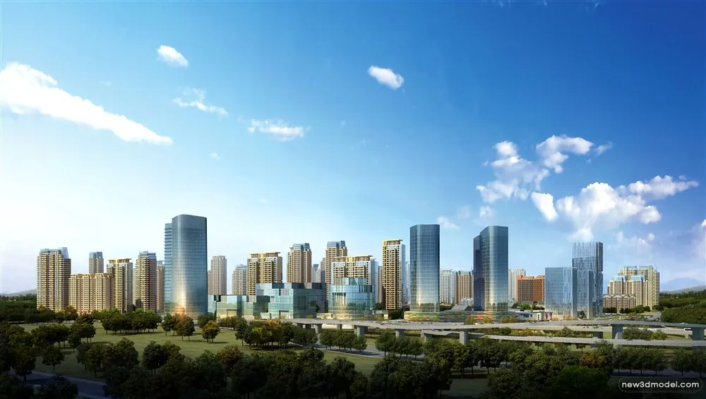 3D Models of Commercial Building - Exterior 3D Scenes - 579