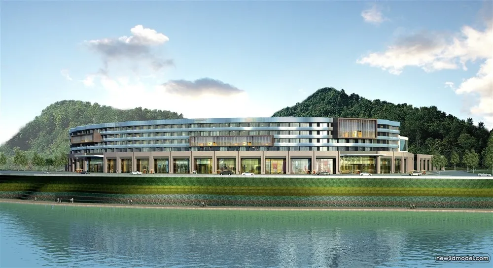 3D Models of Commercial Building - Exterior 3D Scenes - 581