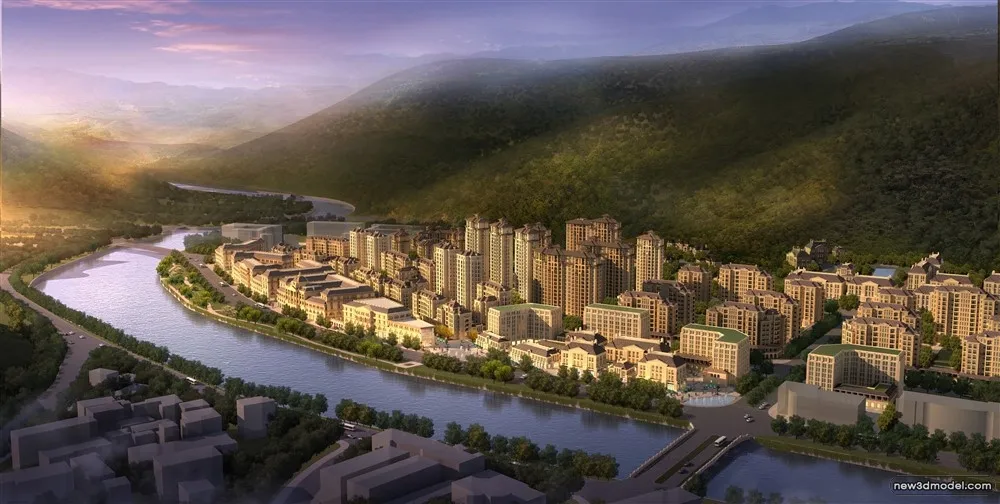 3D Models of Commercial Building - Exterior 3D Scenes - 588