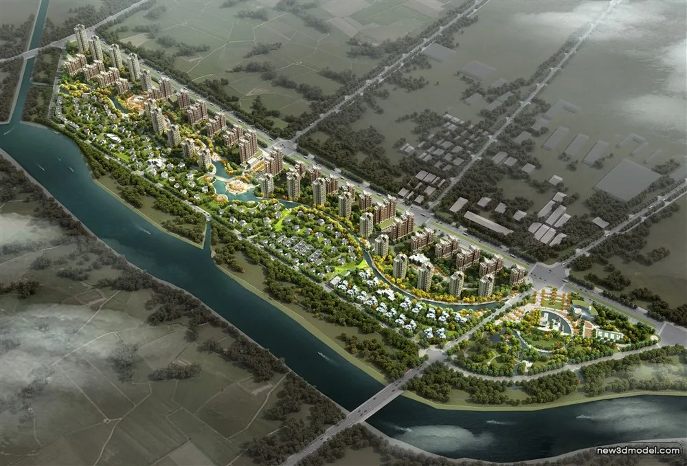 3D Models of Commercial Building - Exterior 3D Scenes - 591