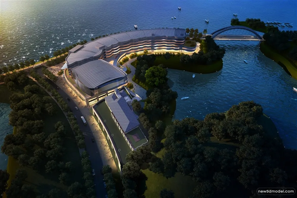 3D Models of Commercial Building - Exterior 3D Scenes - 596