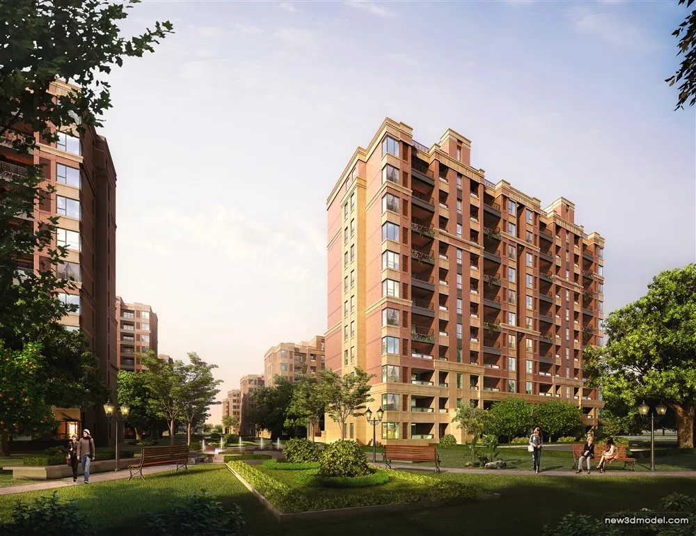 3D Models of Commercial Building - Exterior 3D Scenes - 598