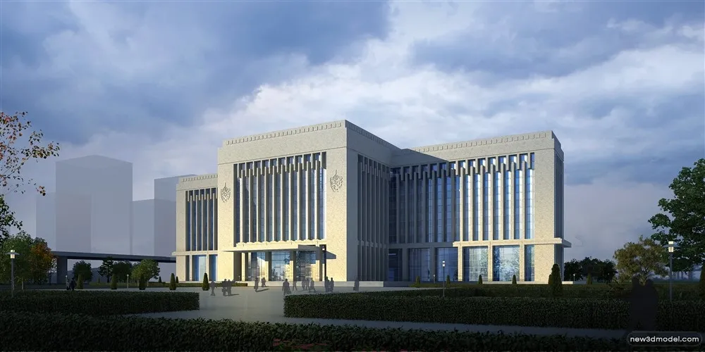 3D Models of Commercial Building - Exterior 3D Scenes - 599