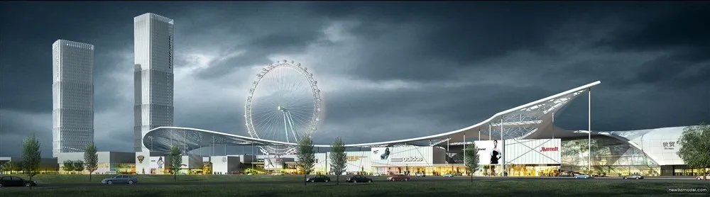 3D Models of Commercial Building - Exterior 3D Scenes - 601