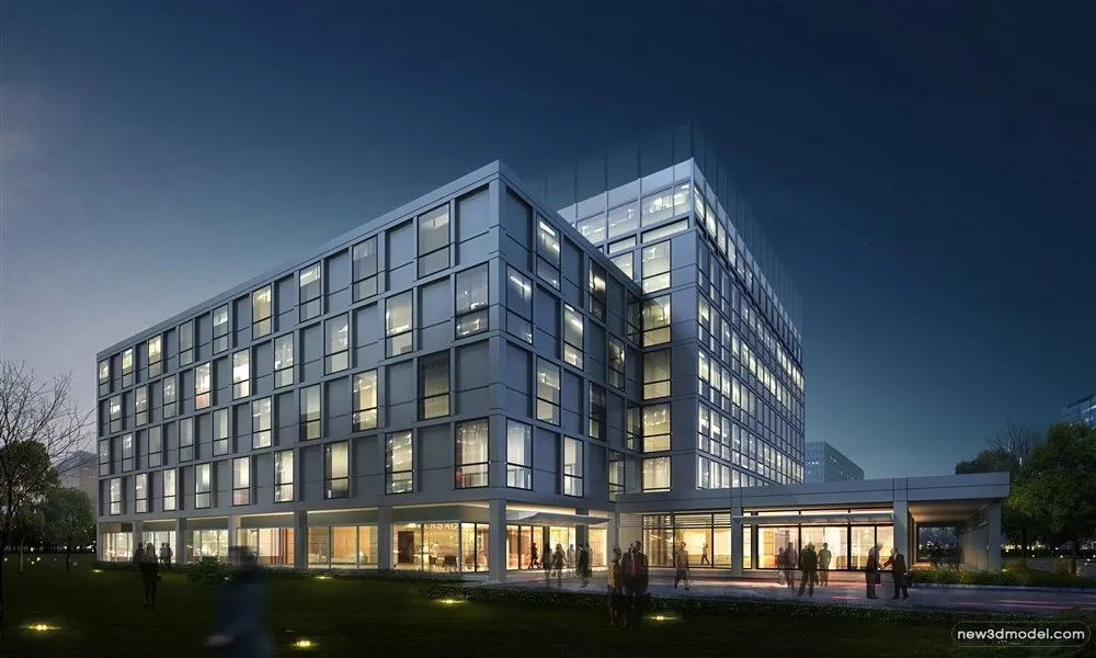 3D Models of Commercial Building - Exterior 3D Scenes - 603