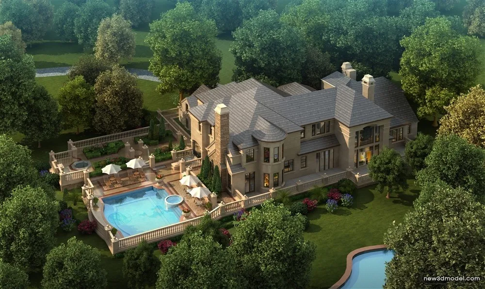 3D Models of Commercial Building - Exterior 3D Scenes - 607