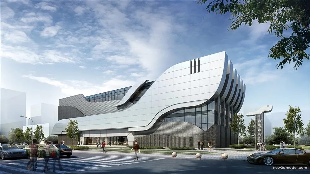 3D Models of Commercial Building - Exterior 3D Scenes - 609