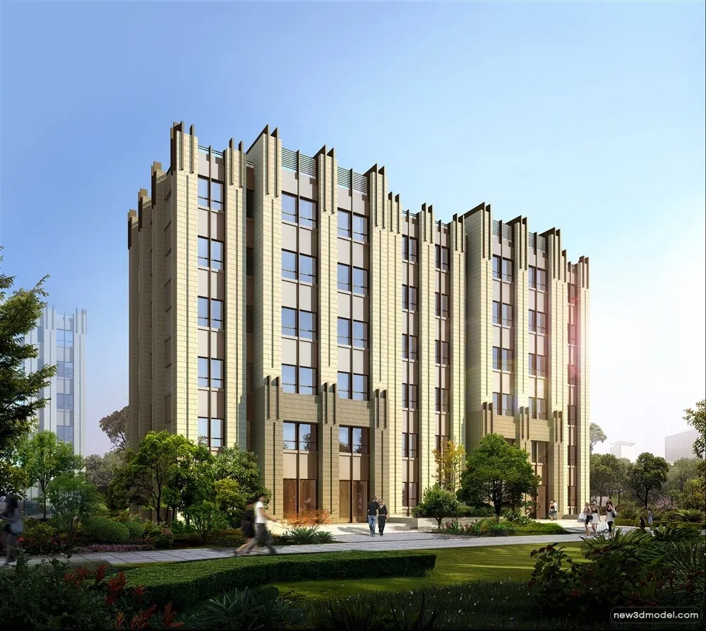 3D Models of Commercial Building - Exterior 3D Scenes - 614