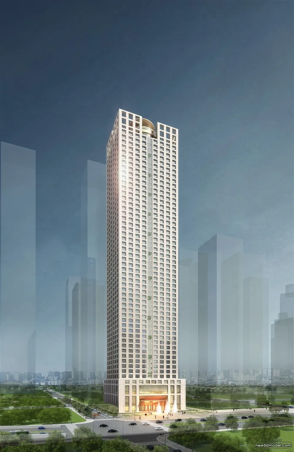 3D Models of Commercial Building - Exterior 3D Scenes - 616