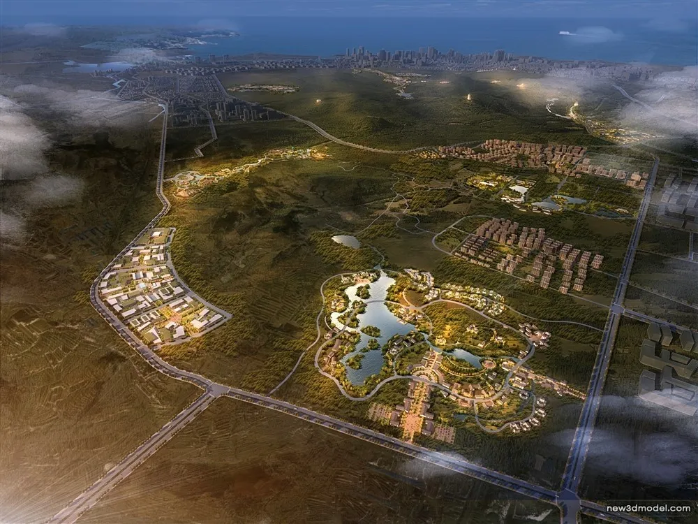 3D Models of Commercial Building - Exterior 3D Scenes - 617