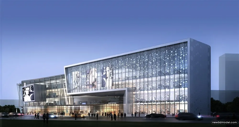 3D Models of Commercial Building - Exterior 3D Scenes - 618