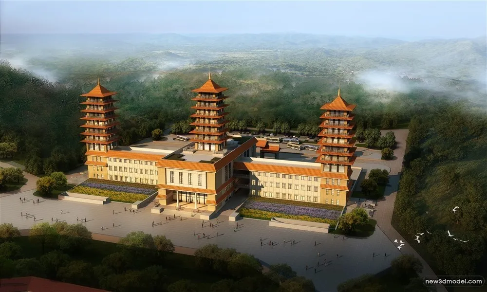 3D Models of Commercial Building - Exterior 3D Scenes - 620