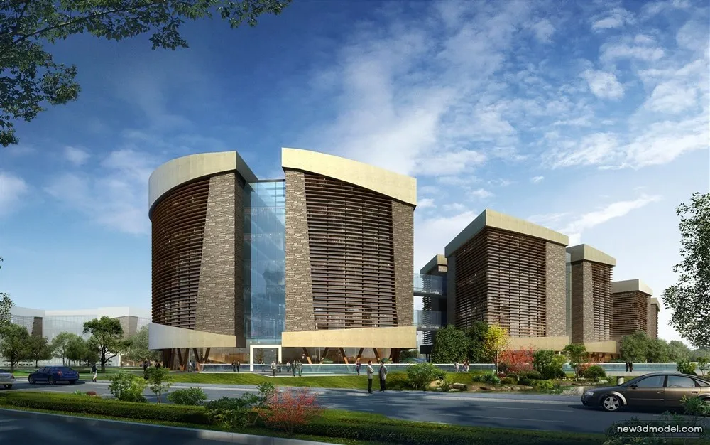 3D Models of Commercial Building - Exterior 3D Scenes - 621