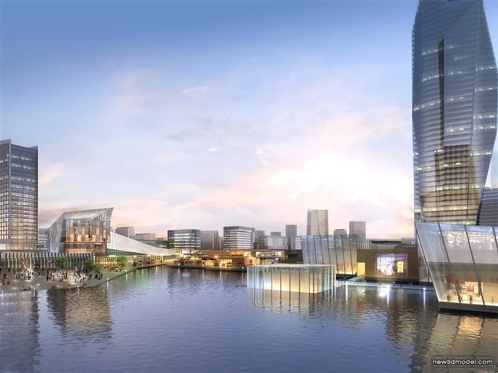 3D Models of Commercial Building - Exterior 3D Scenes - 622