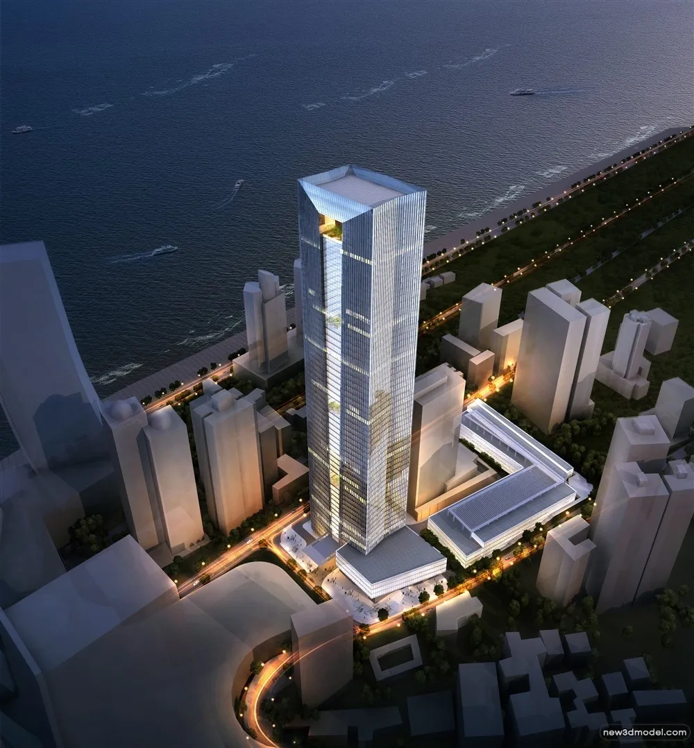 3D Models of Commercial Building - Exterior 3D Scenes - 630