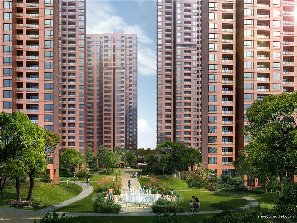 3D Models of Commercial Building - Exterior 3D Scenes - 633