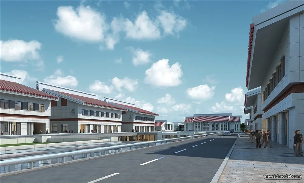 3D Models of Commercial Building - Exterior 3D Scenes - 636