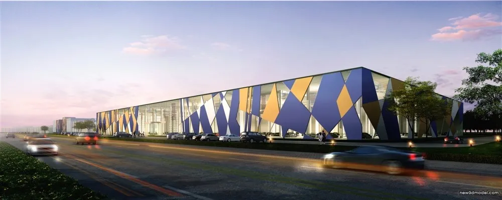 3D Models of Commercial Building - Exterior 3D Scenes - 637