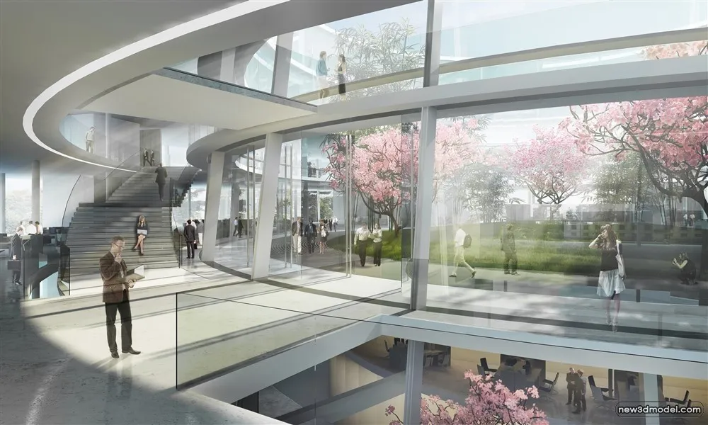 3D Models of Commercial Building - Exterior 3D Scenes - 640