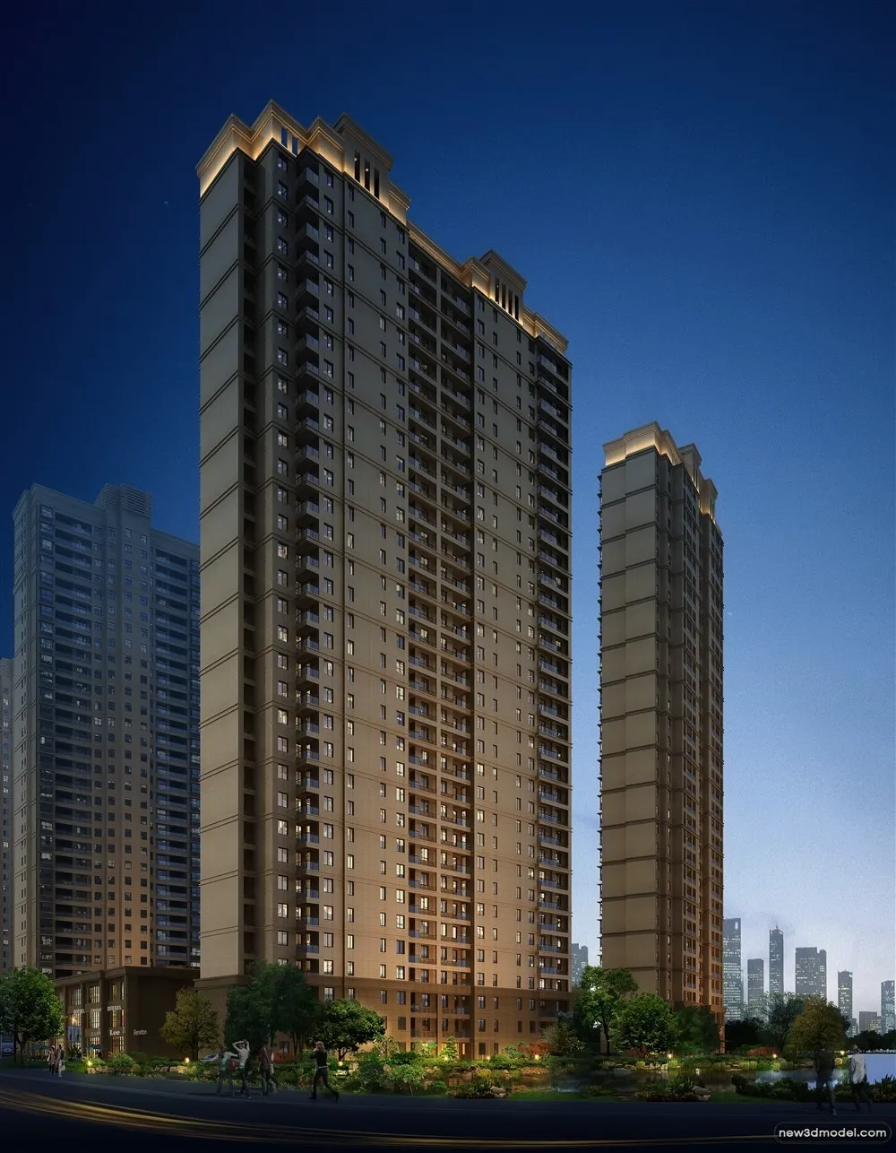 3D Models of Commercial Building - Exterior 3D Scenes - 641