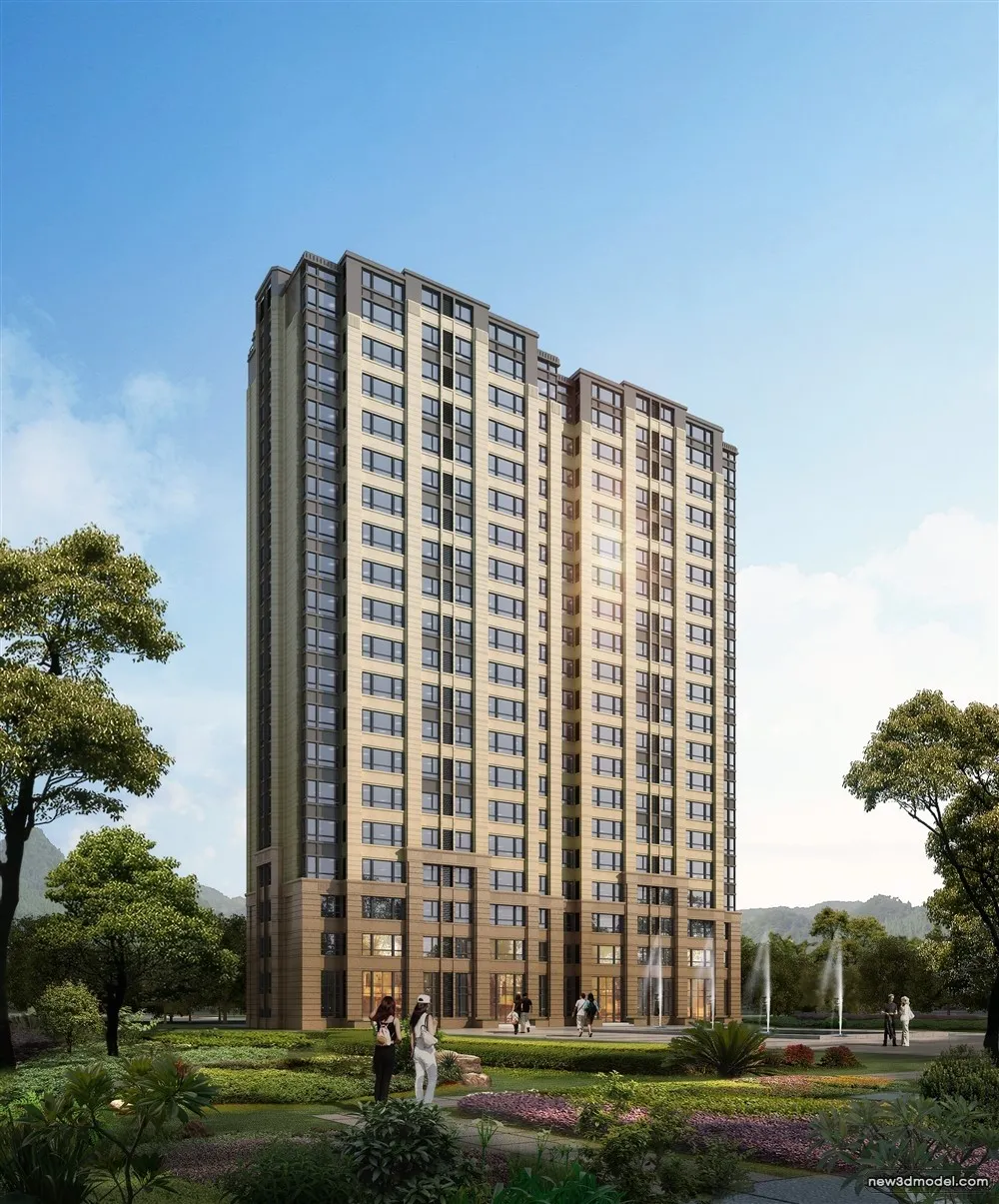 3D Models of Commercial Building - Exterior 3D Scenes - 642