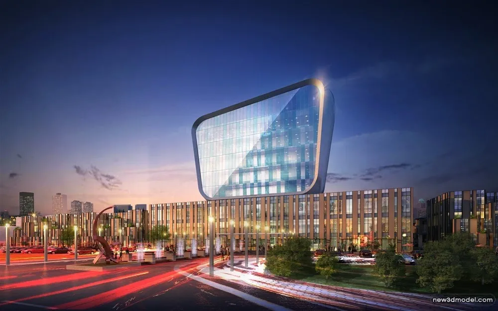 3D Models of Commercial Building - Exterior 3D Scenes - 645