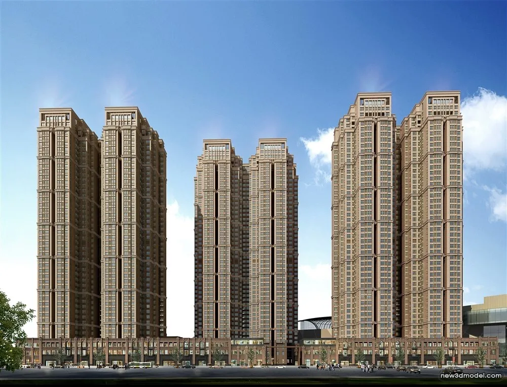 3D Models of Commercial Building - Exterior 3D Scenes - 647