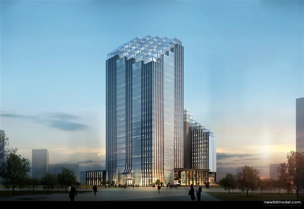 3D Models of Commercial Building - Exterior 3D Scenes - 653