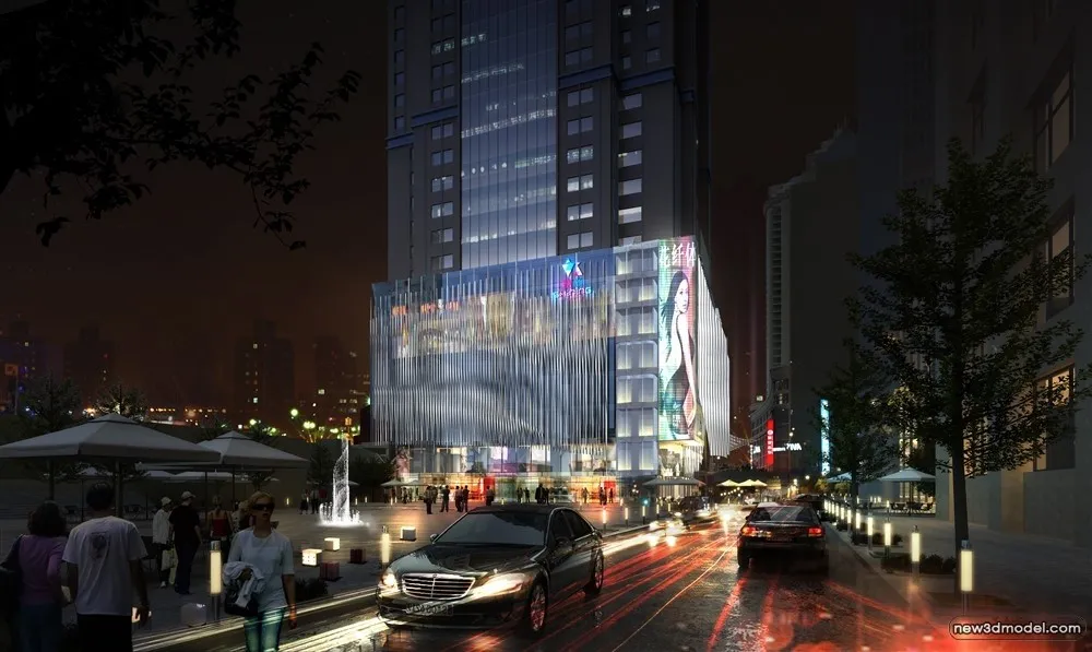 3D Models of Commercial Building - Exterior 3D Scenes - 656