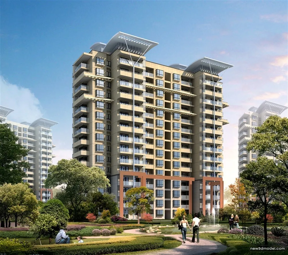 3D Models of Commercial Building - Exterior 3D Scenes - 659