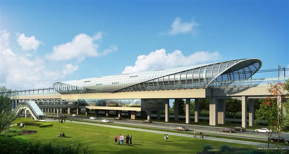 3D Models of Commercial Building - Exterior 3D Scenes - 661