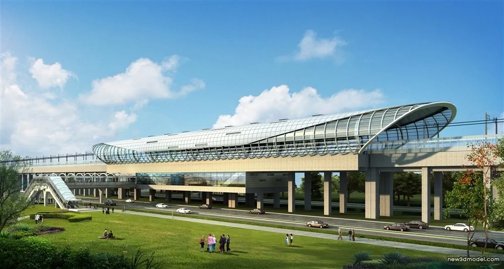 3D Models of Commercial Building - Exterior 3D Scenes - 663