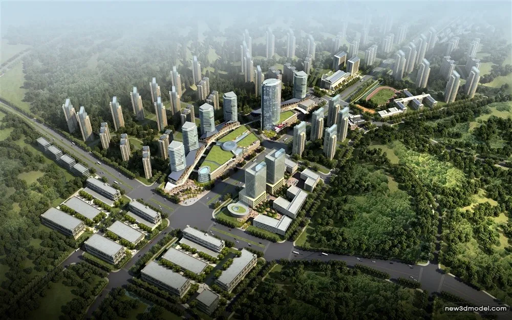 3D Models of Commercial Building - Exterior 3D Scenes - 669