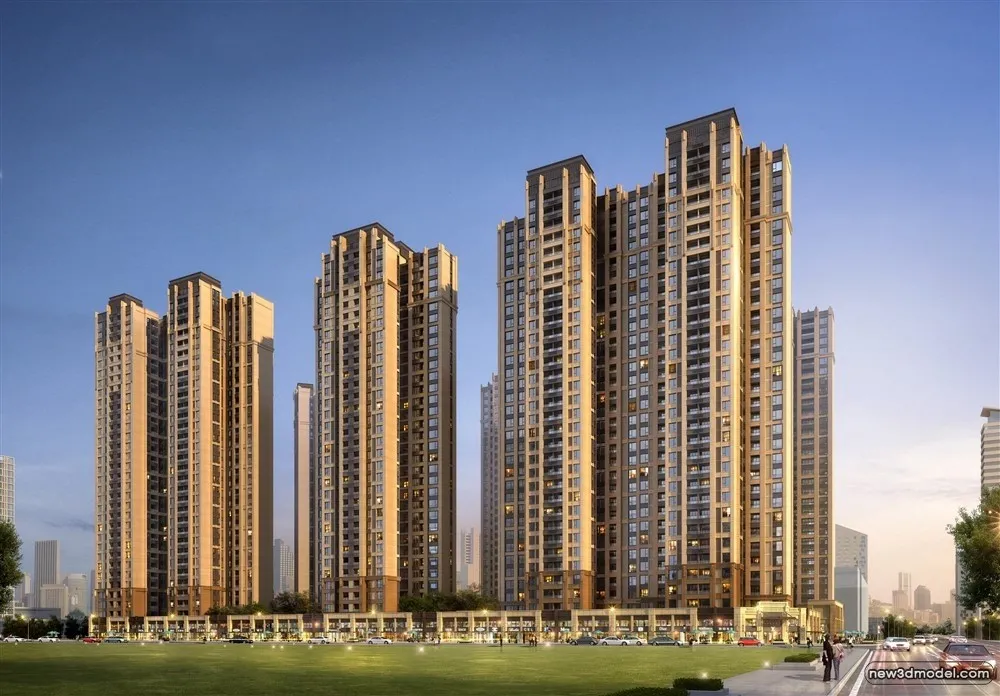 3D Models of Commercial Building - Exterior 3D Scenes - 670