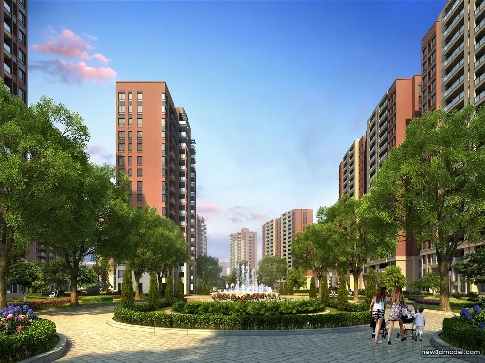 3D Models of Commercial Building - Exterior 3D Scenes - 675