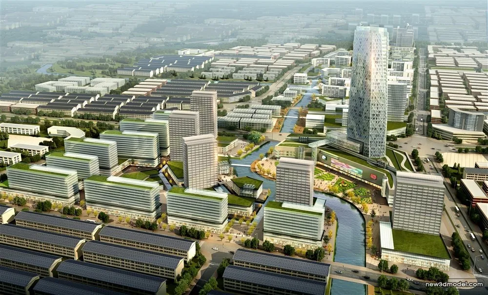 3D Models of Commercial Building - Exterior 3D Scenes - 685