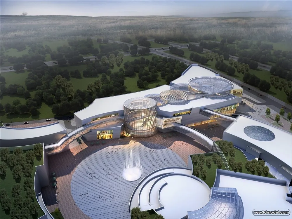 3D Models of Commercial Building - Exterior 3D Scenes - 688