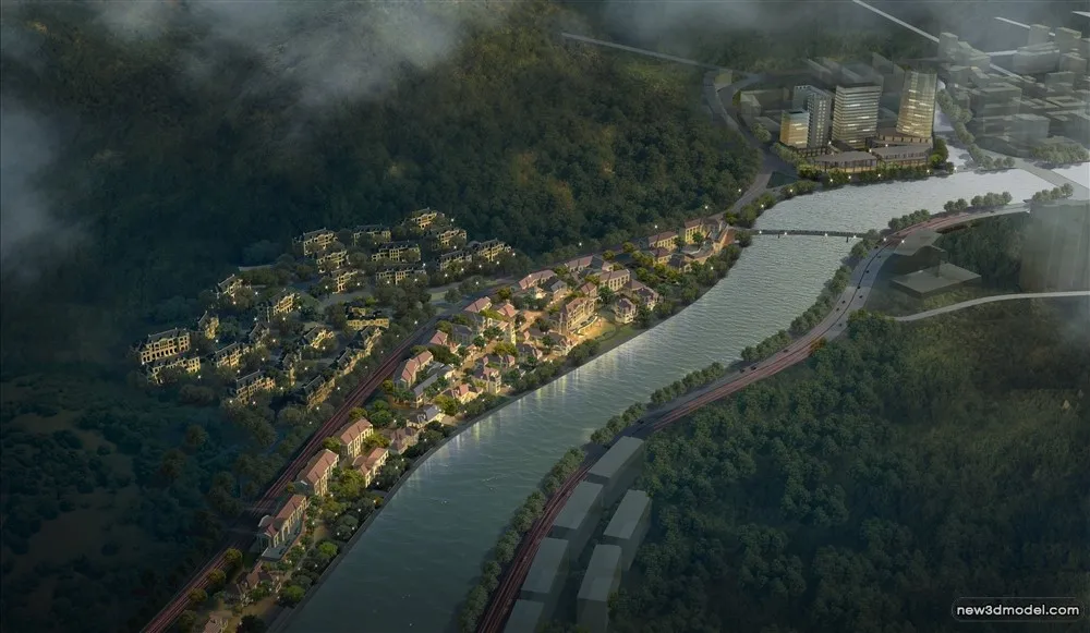 3D Models of Commercial Building - Exterior 3D Scenes - 691