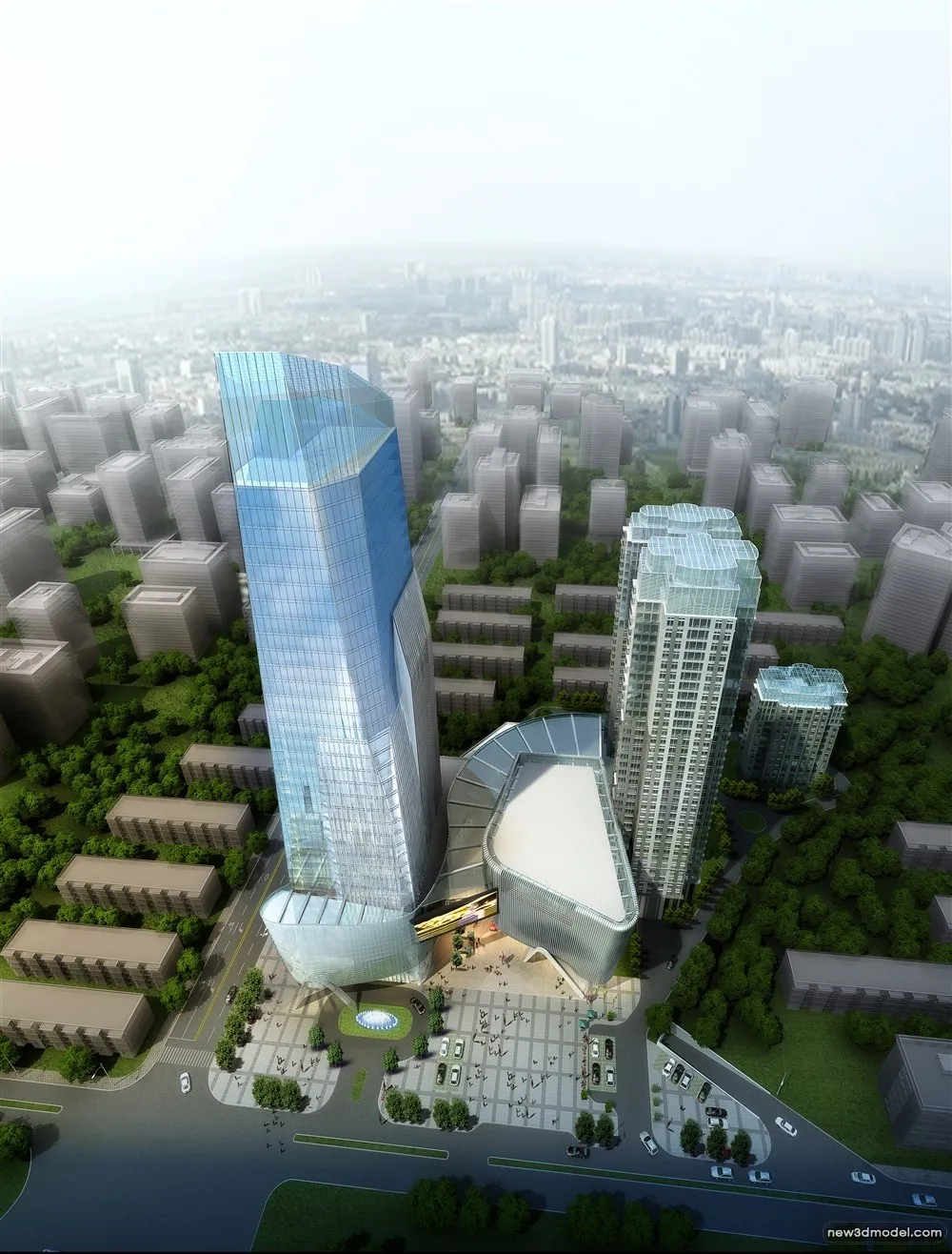 3D Models of Commercial Building - Exterior 3D Scenes - 692