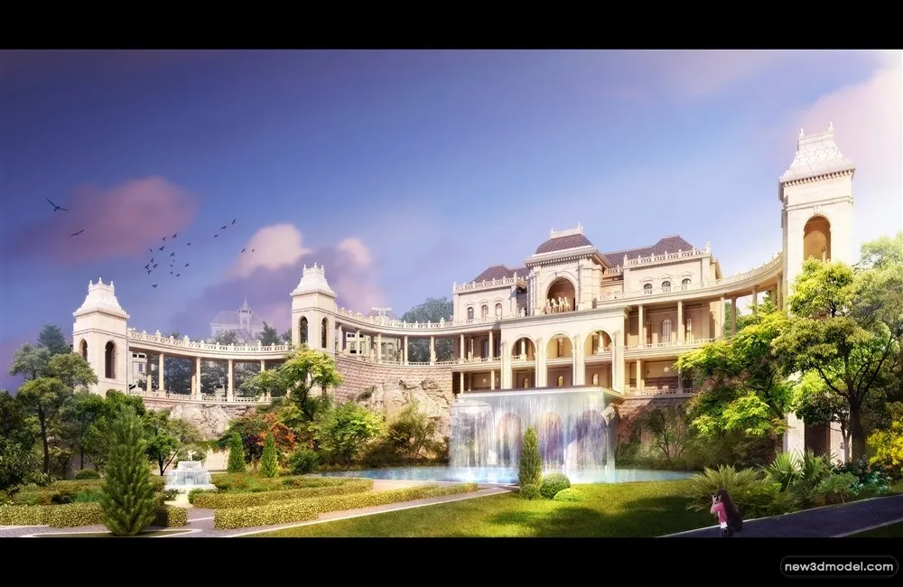 3D Models of Commercial Building - Exterior 3D Scenes - 693