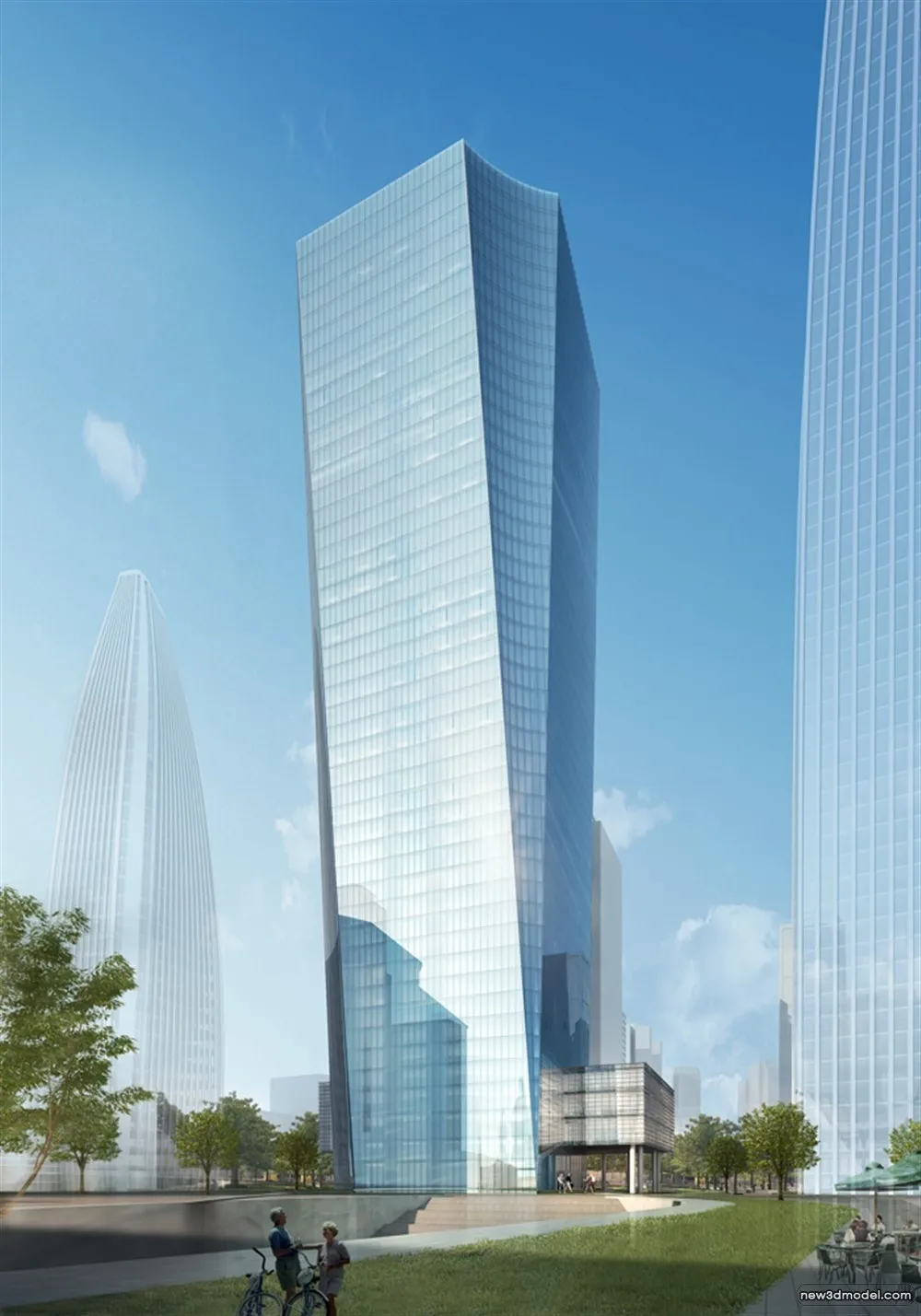 3D Models of Commercial Building - Exterior 3D Scenes - 694