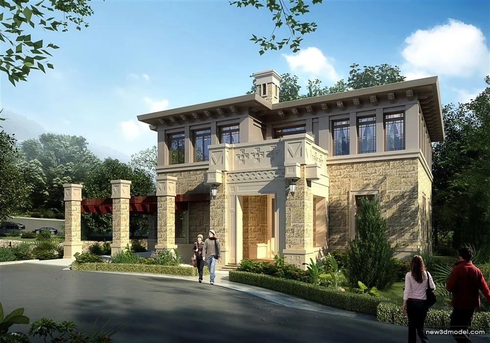 3D Models of Commercial Building - Exterior 3D Scenes - 696