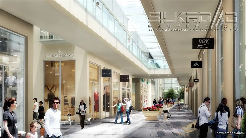 3D Models of Commercial Building - Exterior 3D Scenes - 698