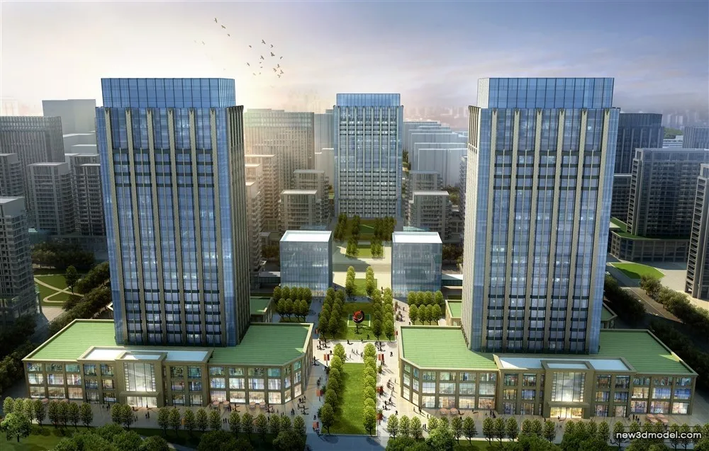 3D Models of Commercial Building - Exterior 3D Scenes - 706