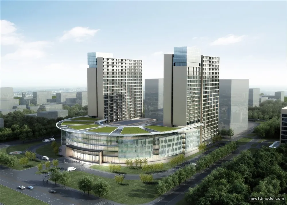 3D Models of Commercial Building - Exterior 3D Scenes - 707